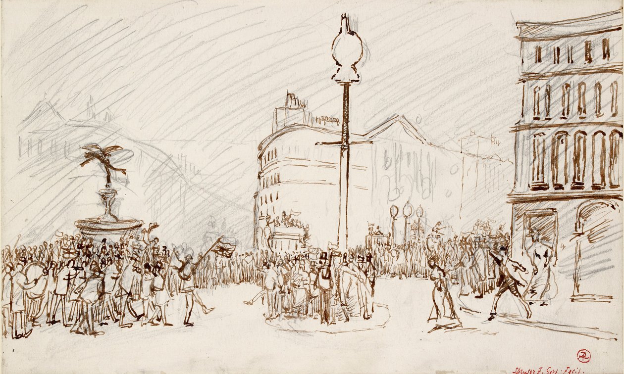 Sokak Manzarası-Piccadilly Sirki, c1900