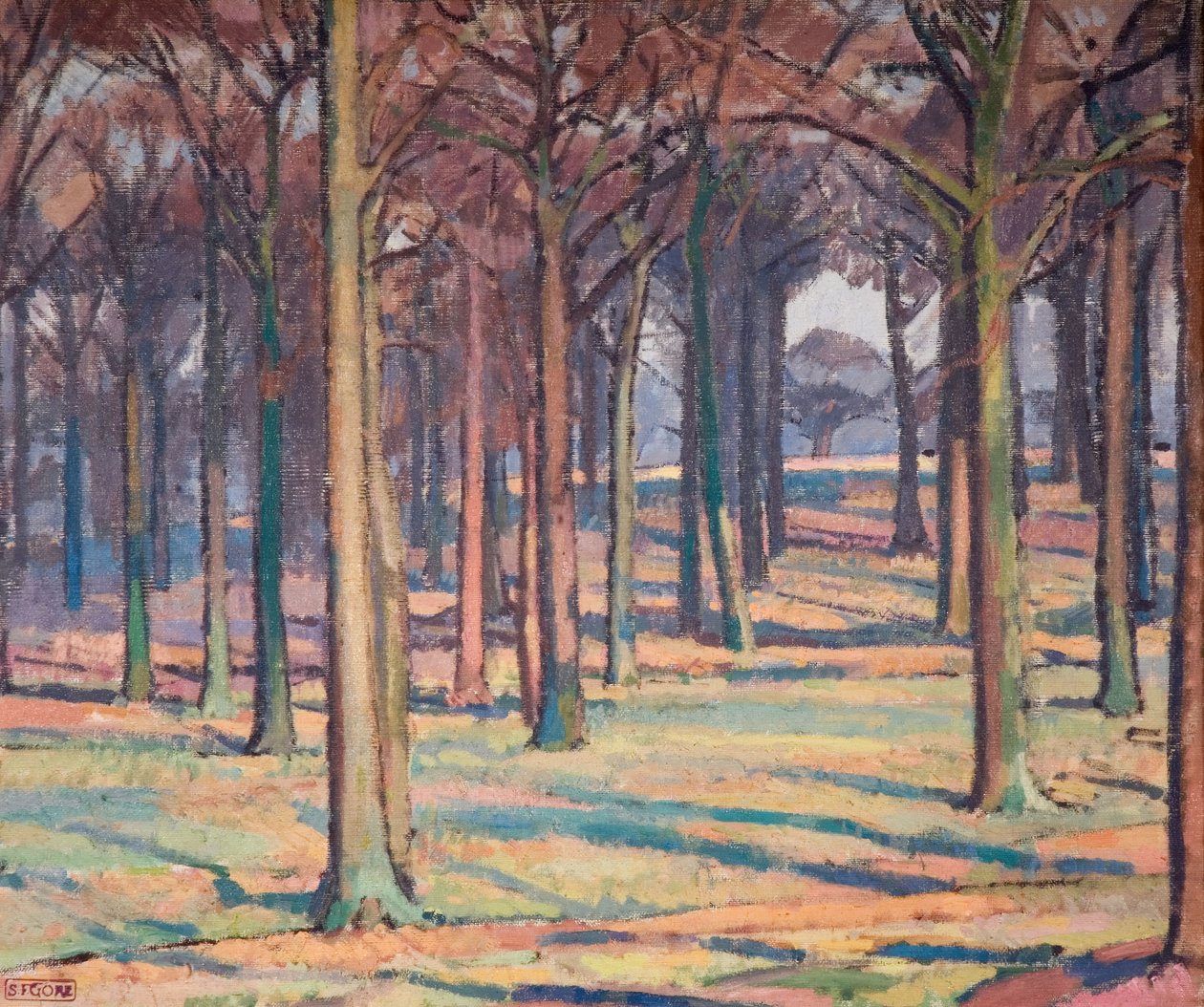 Richmond Park'taki Ahşap, 1914. by Spencer Gore
