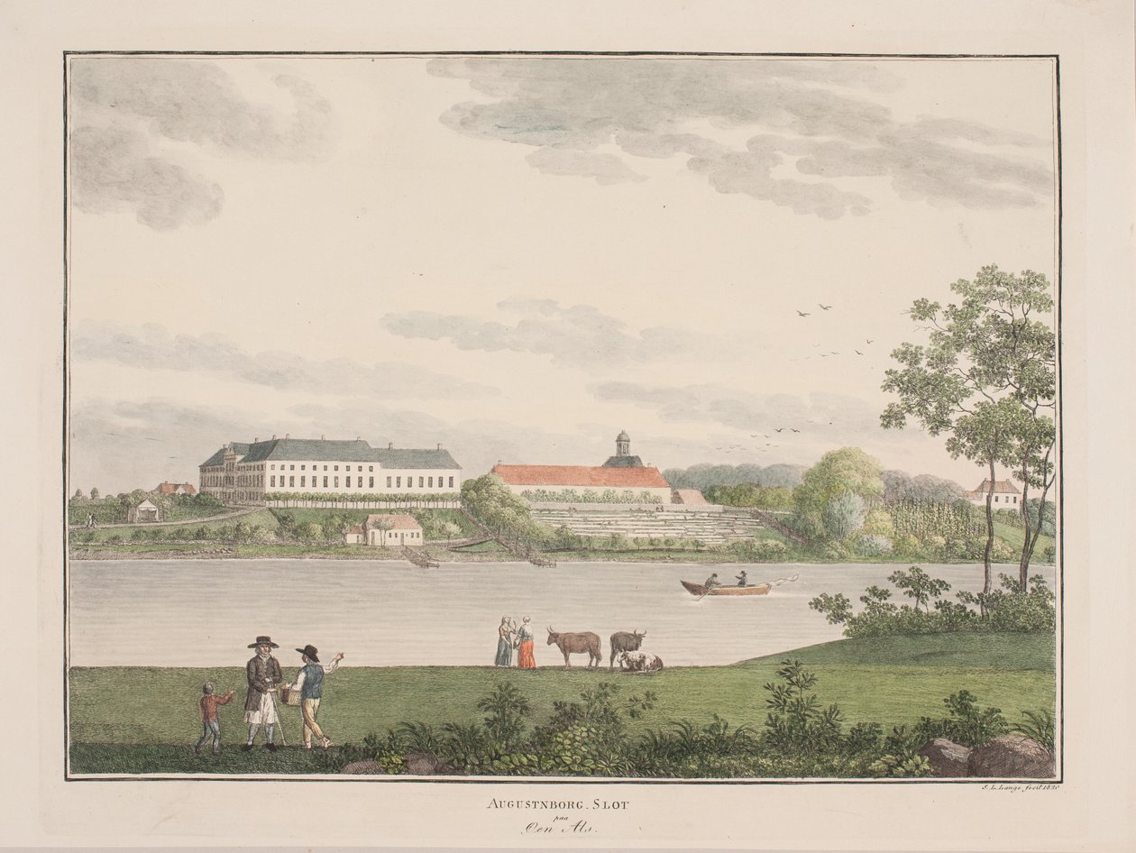 Als adasındaki Augustenborg Kalesi by Søren L. Lange