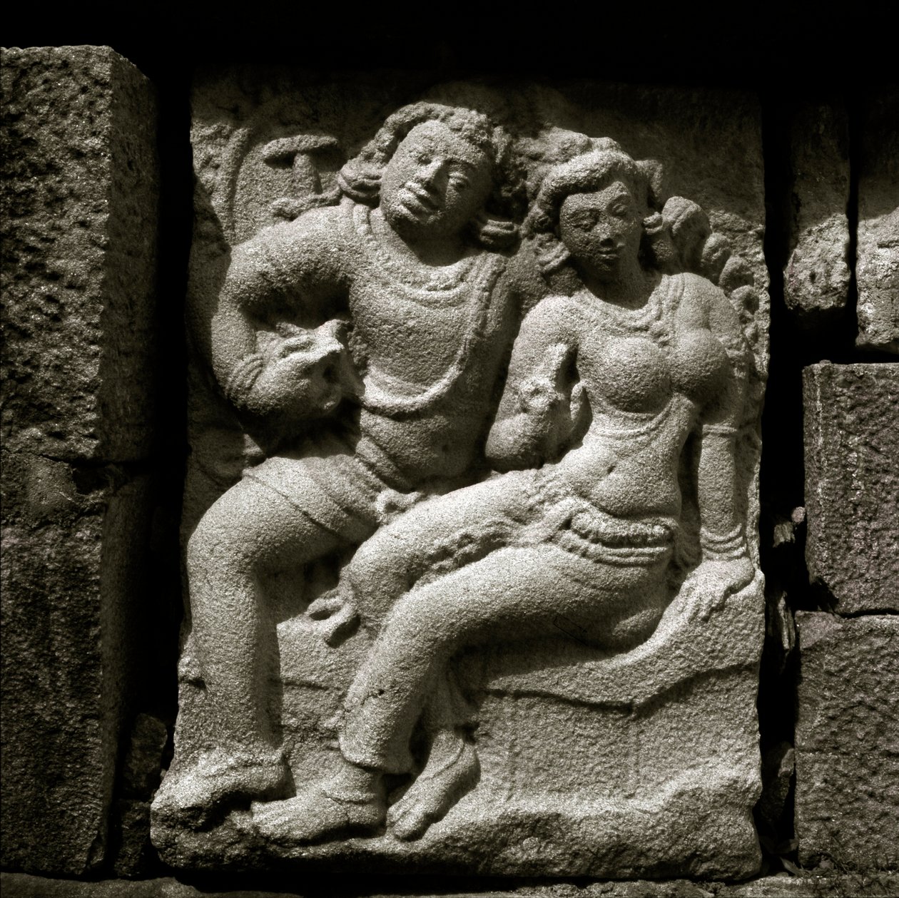 Isurumuniya aşıkları, 6. Yüzyıl, Gupta tarzı oyma by Sri Lankan School