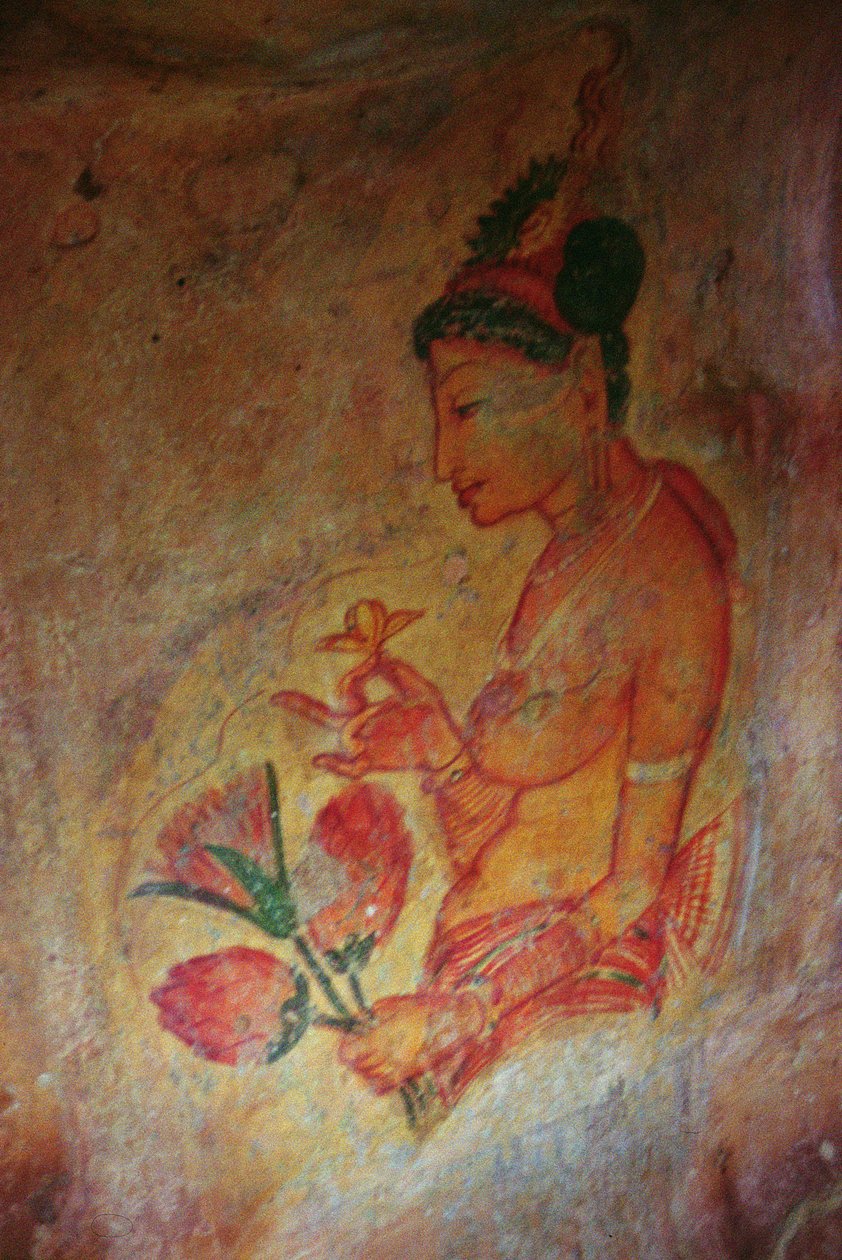 Kaya Kalesinden Bulut Kızları (detay) by Sri Lankan School