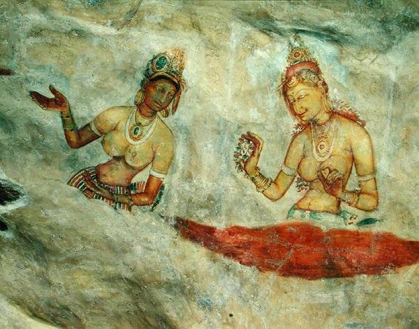 Kaya Kalesinden Bulut Kızları (detay) by Sri Lankan School