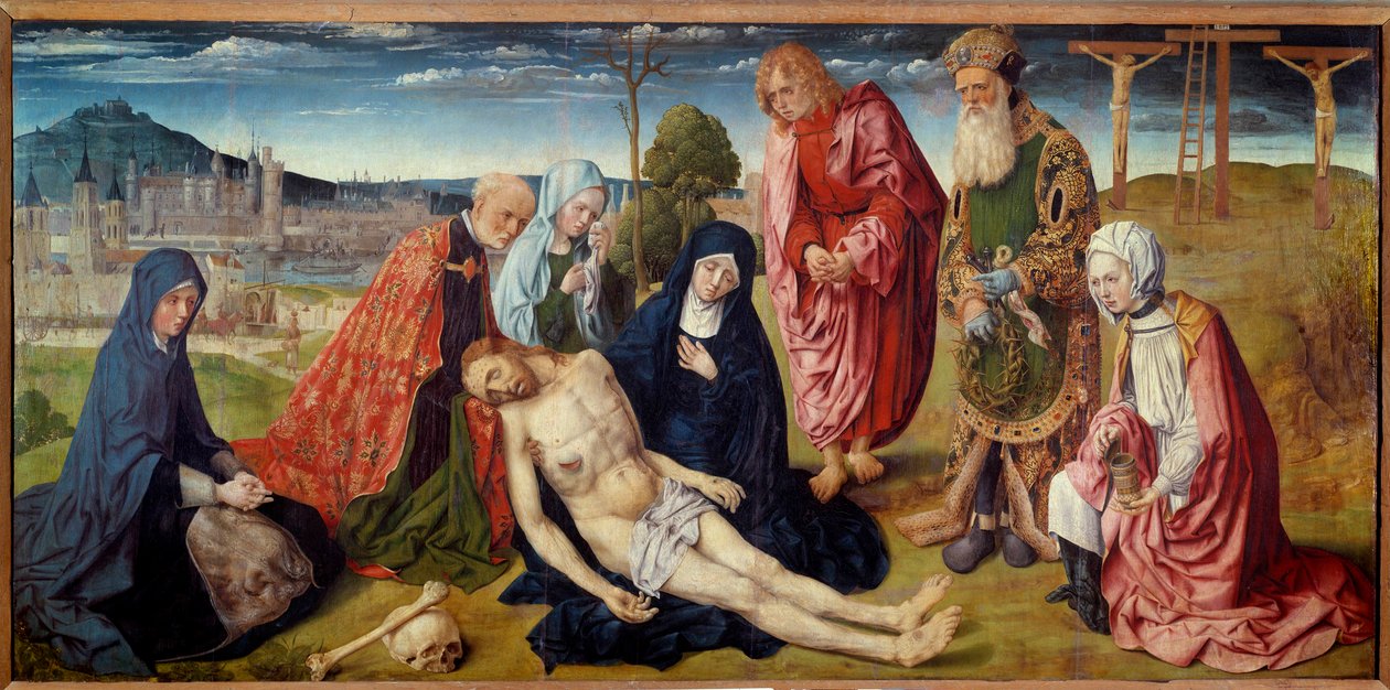 Saint Germain des Pres Pieta (Saint-Germain-des-Pres) Saint Germain des Pres Ustasının Tablosu (1500 civarında aktif). Sönük. 0,97x1,98 m. by St Germain des Pres master
