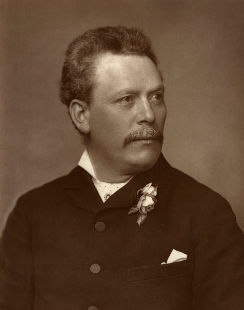 Lionel Brough, İngiliz aktör, 1884 by St James
