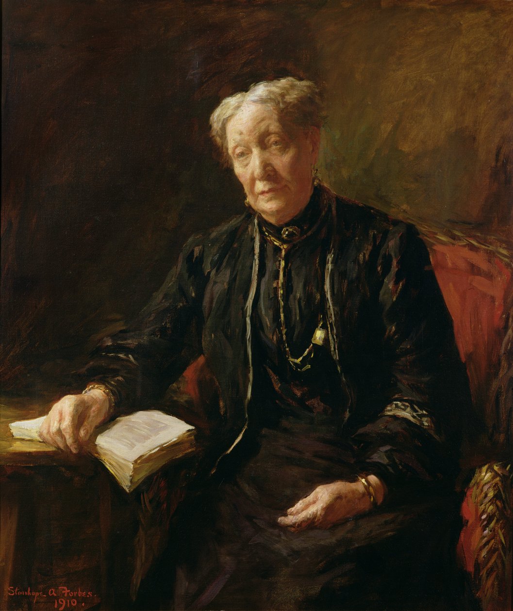 Bayan Forbes, sanatçının annesi by Stanhope Alexander Forbes