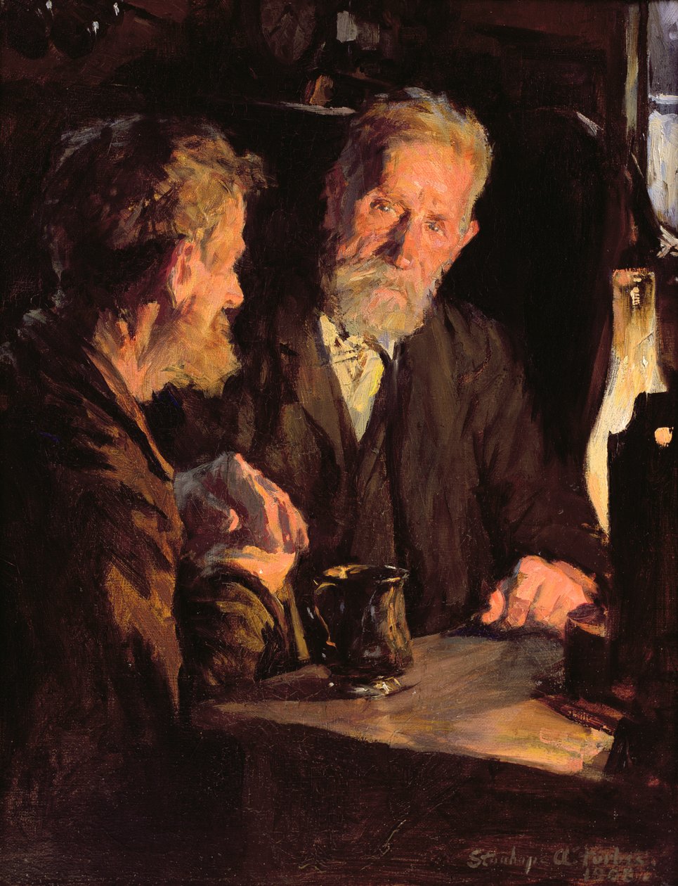 Eski Dostlar (tuval üzerine yağlı boya) by Stanhope Alexander Forbes