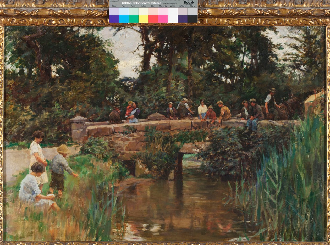 Relubbus Köprüsü, 1930 civarı (tuval üzerine yağlı boya) by Stanhope Alexander Forbes