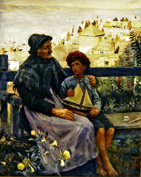 Denizin Oğlu (tuval üzerine yağlı boya) by Stanhope Alexander Forbes