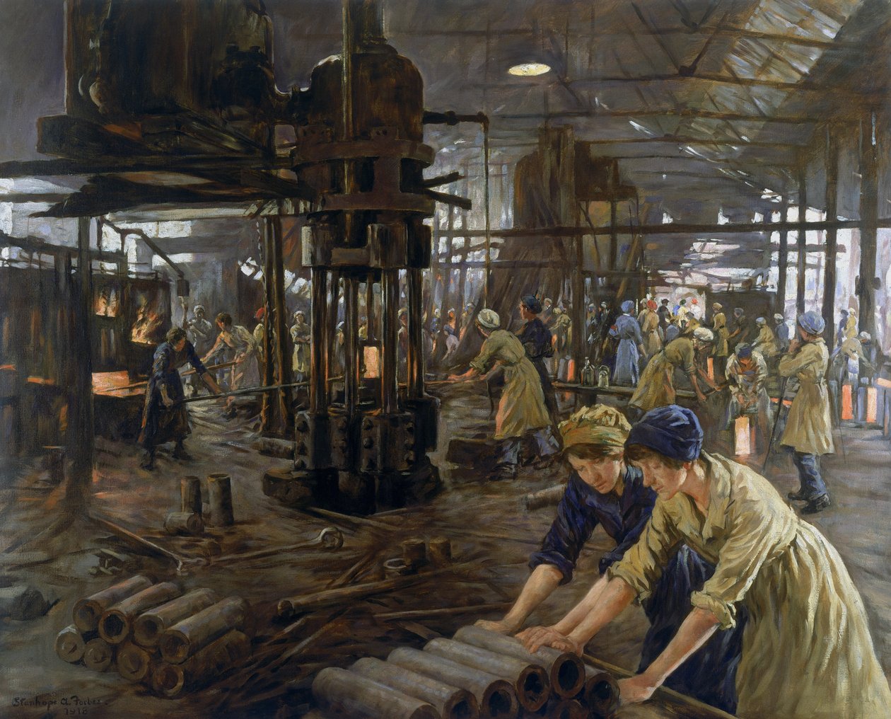 Mühimmat Kızları, 1918 by Stanhope Alexander Forbes