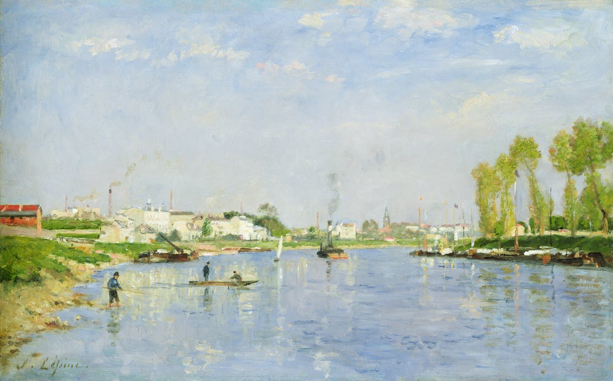 Kanal Saint-Denis by Stanislas Victor Edouard Lepine