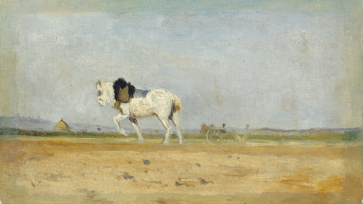 Tarlada Saban Atı, 18701874. by Stanislas Lepine