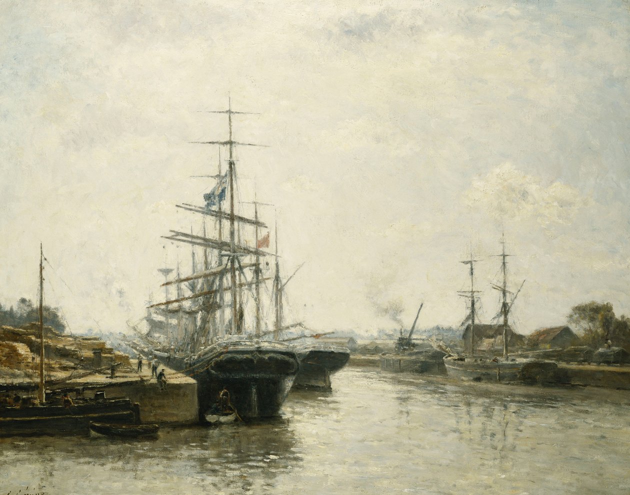 Caen Havzası, 1887 by Stanislas Victor Edouard Lepine