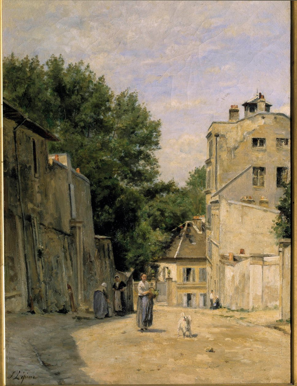 Montmartre, rue Saint Vincent Tablosu Stanislas Lepine (1835-1892). 19. yüzyıl. karartmak 0,67x0,48 m. Paris, Musee d