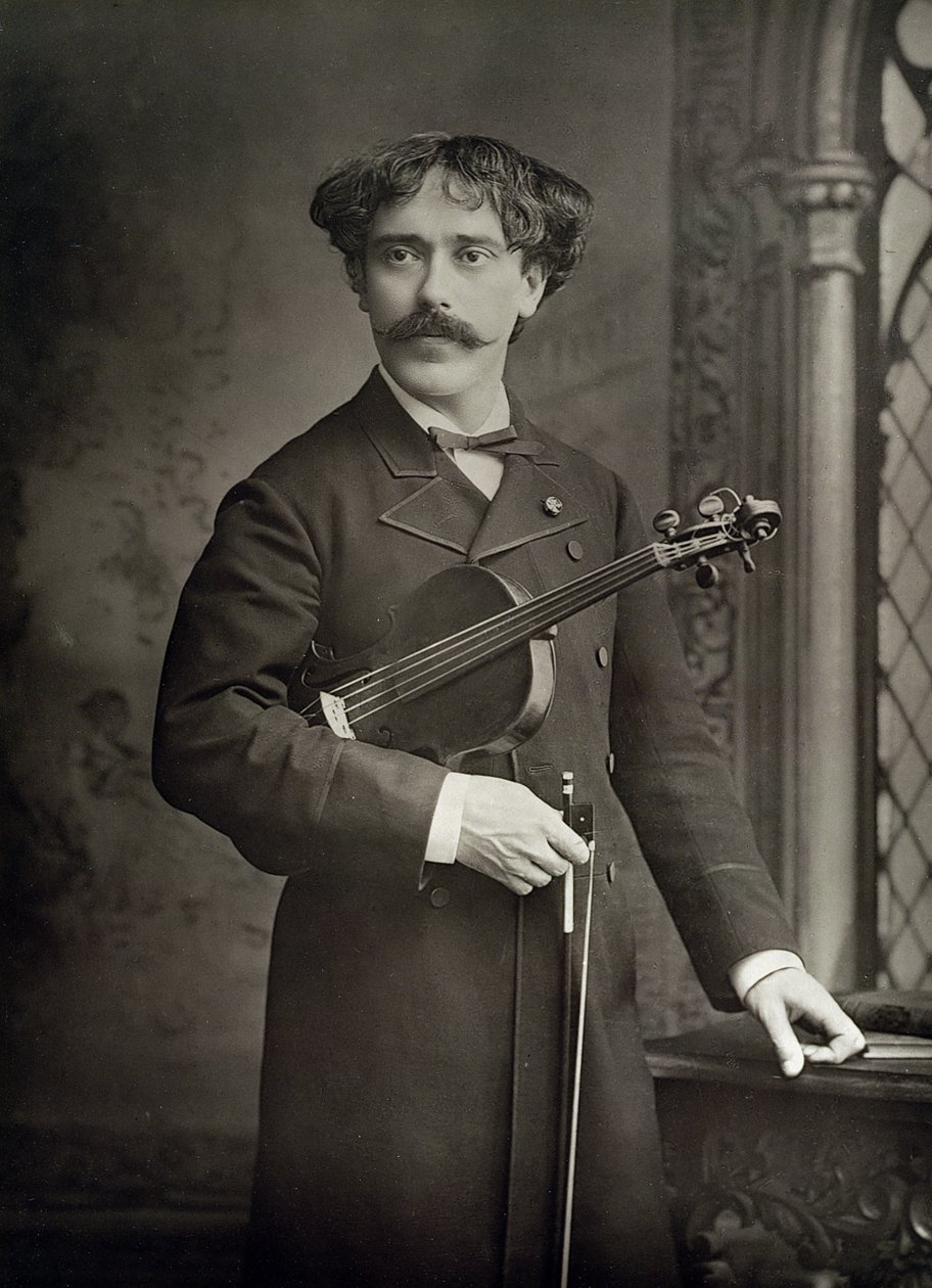 Pablo de Sarasate y Navascues (1844-1908), İspanyol kemancı ve besteci, portre fotoğrafı by Stanislaus Walery