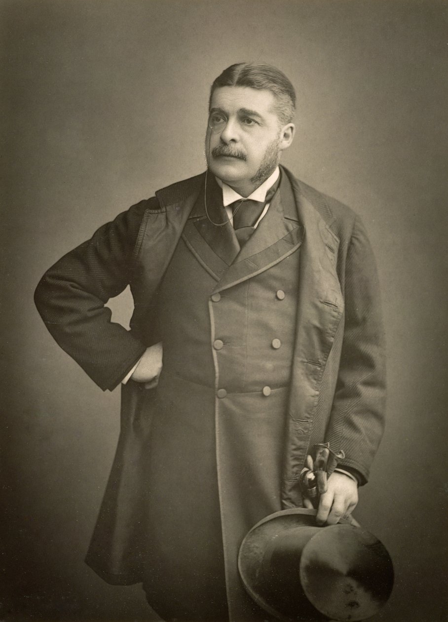 Sir Arthur Sullivan, besteci, portre fotoğrafı by Stanislaus Walery