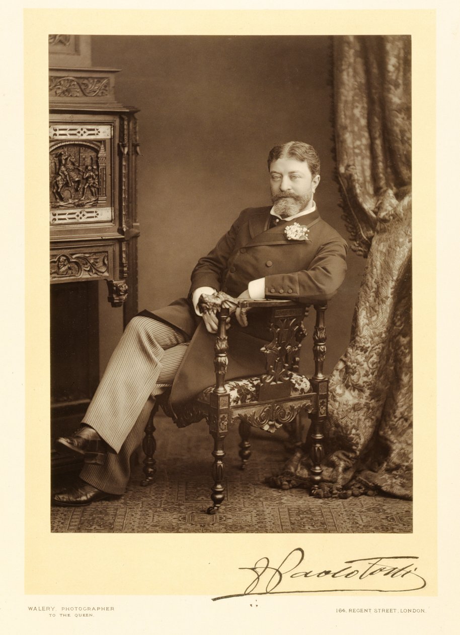 Sir Francesco Paolo Tosti (1847-1916), şarkı bestecisi, portre fotoğrafı by Stanislaus Walery