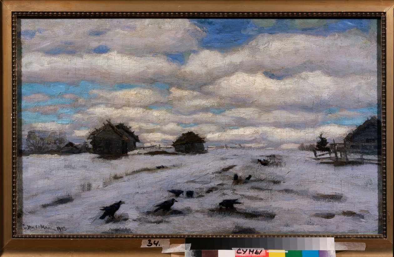 Degel. Peinture de Stanislav Yulianovich Zhukovsky (Joukovski) (1873-1944), huile sur toile by Stanislav Joulianovitch Joukovski