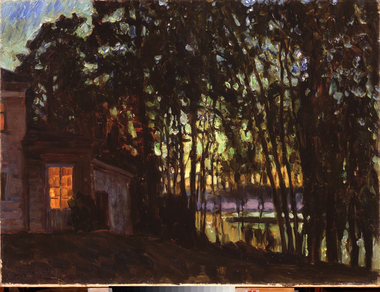 Temmuz gecesi. Boyama Stanislav Yulianovich Zhukovsky (Zhukovsky) (1873-1944), tuval üzerine yağlı boya by Stanislav Joulianovitch Joukovski