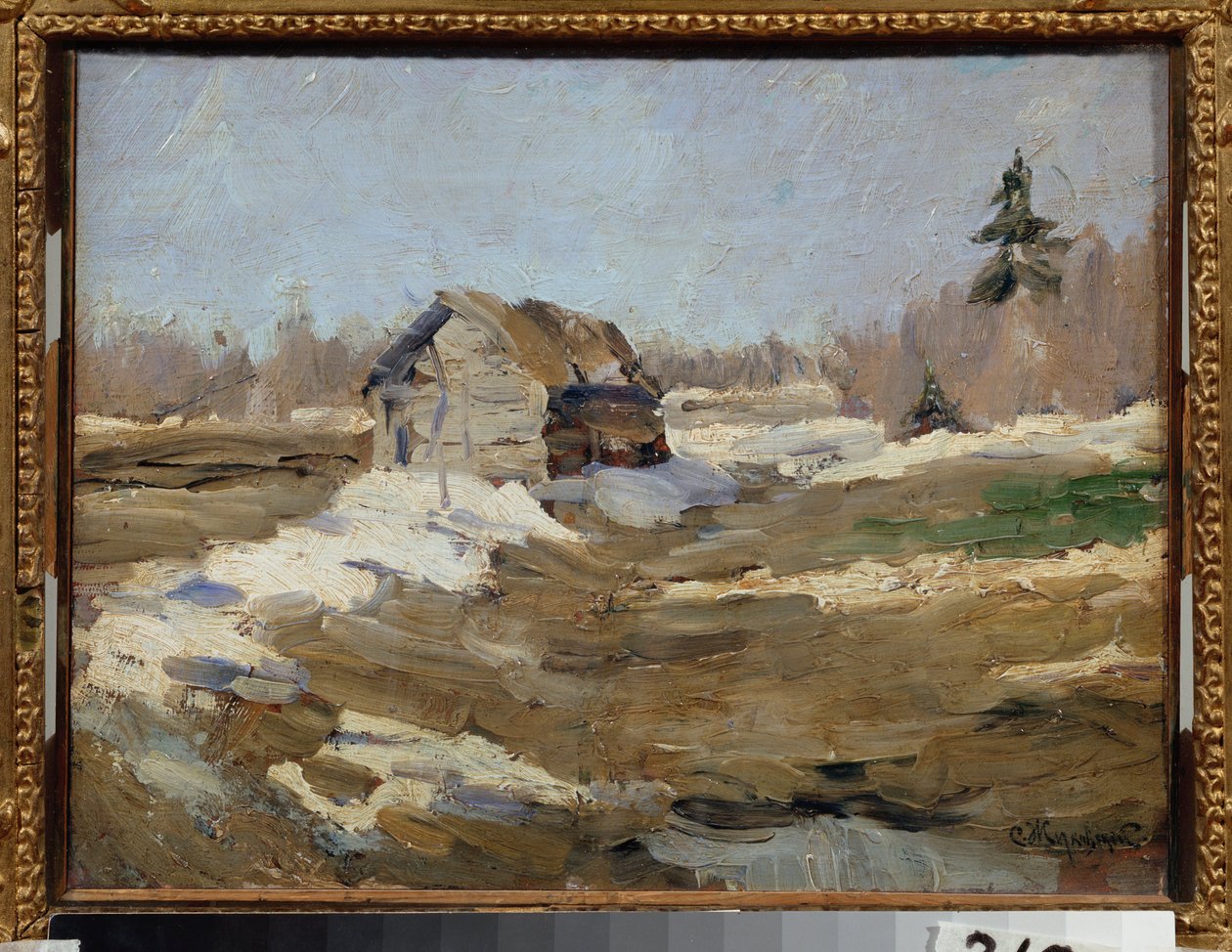 Spring (Spring) - Tablo Stanislav Yulianovich Zhukovsky (Zhukovsky) (1873-1944), tuval üzerine yağlı boya by Stanislav Joulianovitch Joukovski