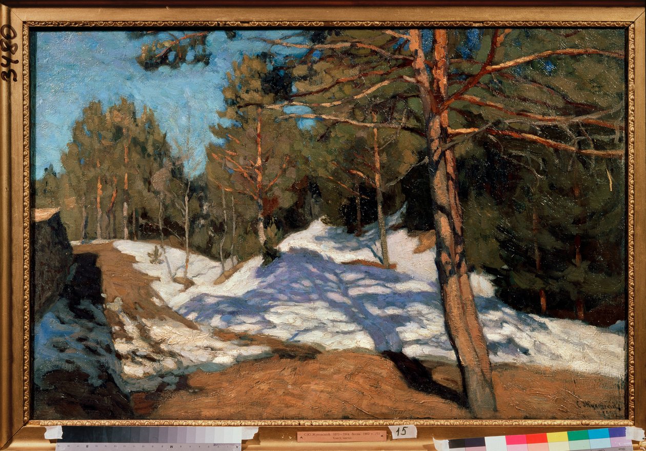 Bahar. Stanislav Yulianovich Zhukovsky (Zhukovsky) (1873-1944) tarafından tablo, tuval üzerine yağlı boya by Stanislav Joulianovitch Joukovski