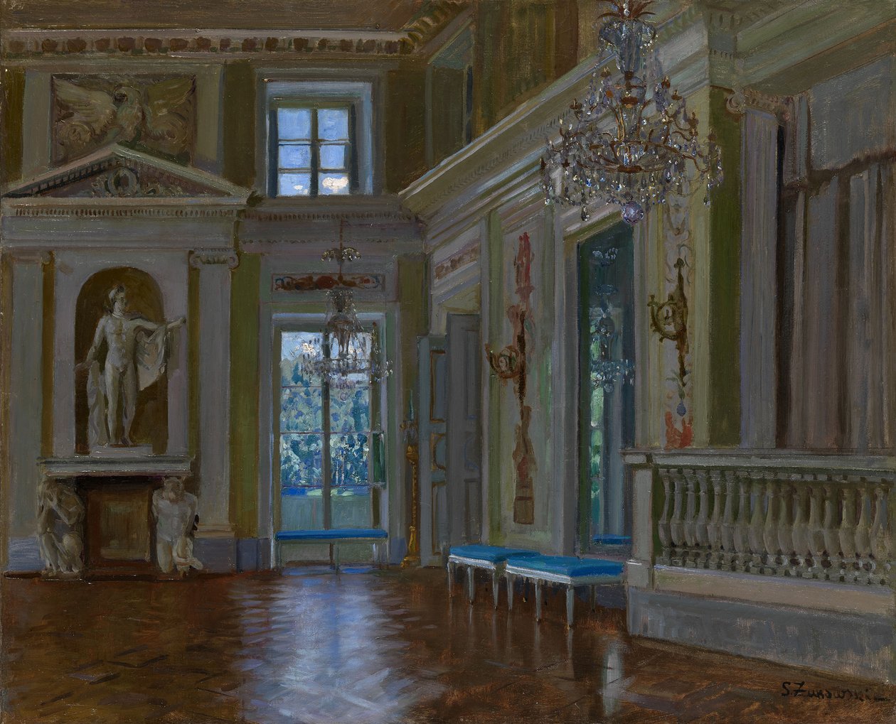Lazienki Sarayı Balo Salonu by Stanislav Julianovic Zukovskij