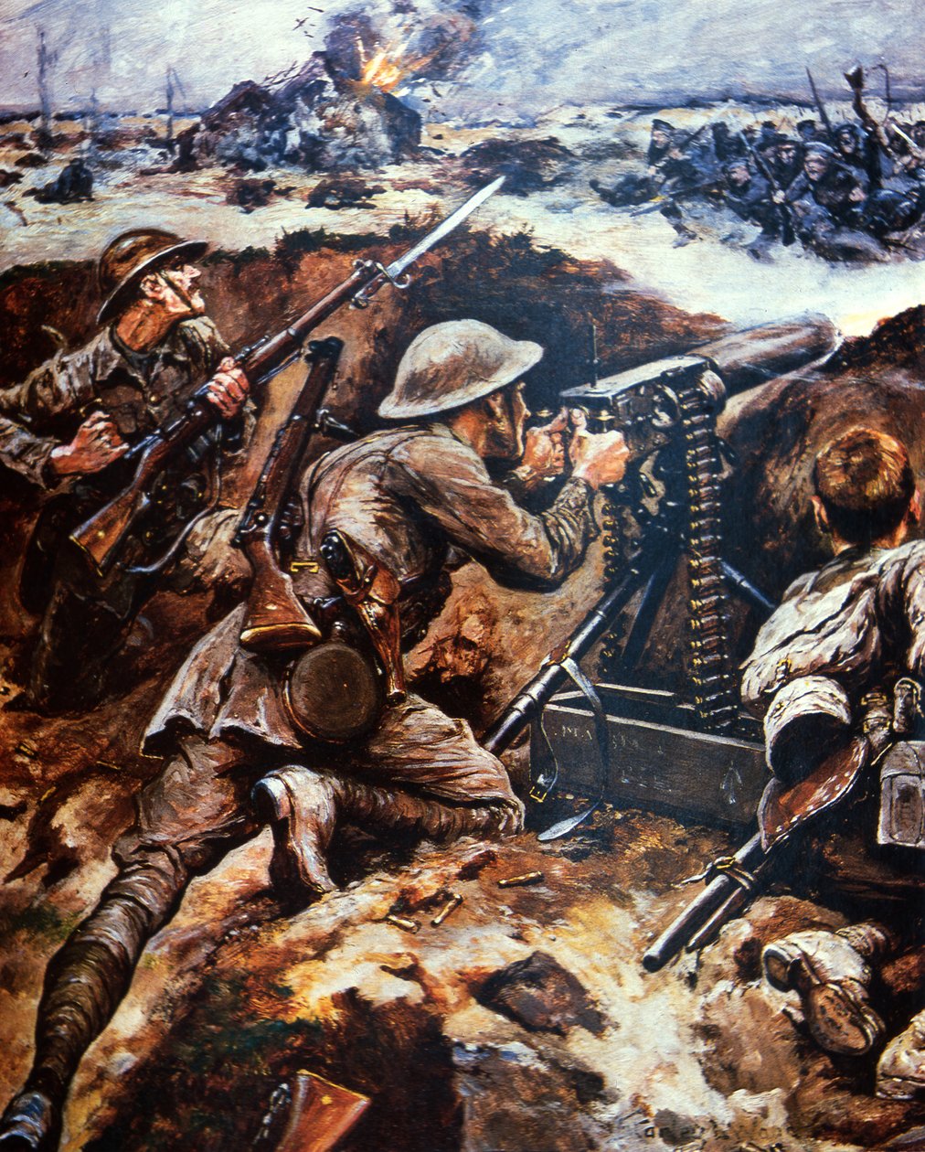 Teğmen Thomas Wilkinson, Sadık Kuzey Lancaster Alayı (renkli taş) by Stanley L. (after) Wood