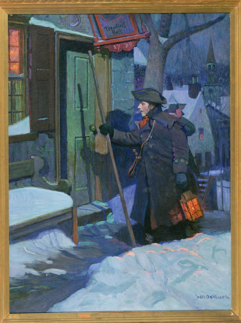 Yılbaşı Gecesi (veya Gece Nöbeti) (tuval üzerine yağlı boya) by Stanley Massey Arthurs