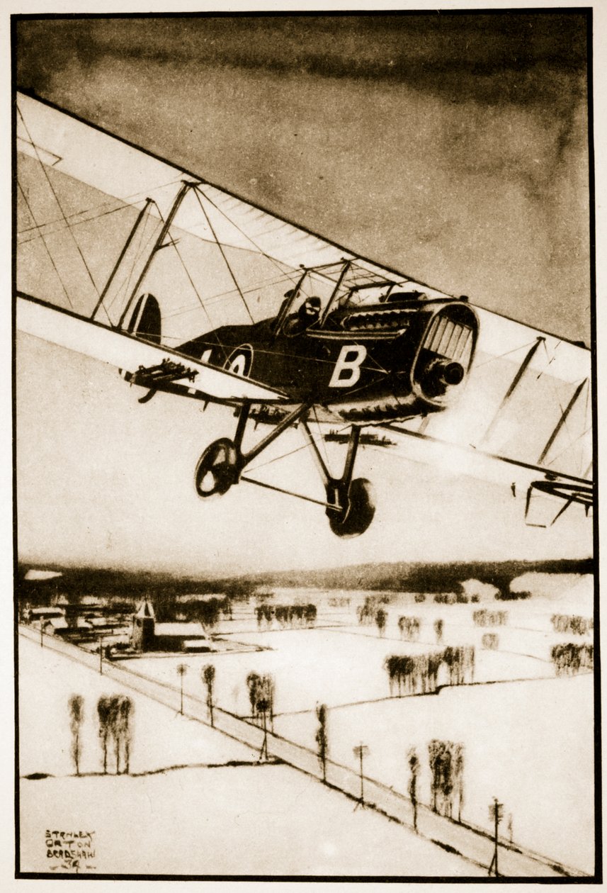 R.A.F, Taşıma Saldırısını Kırmaya Yardımcı Oluyor by Stanley Orton Bradshaw