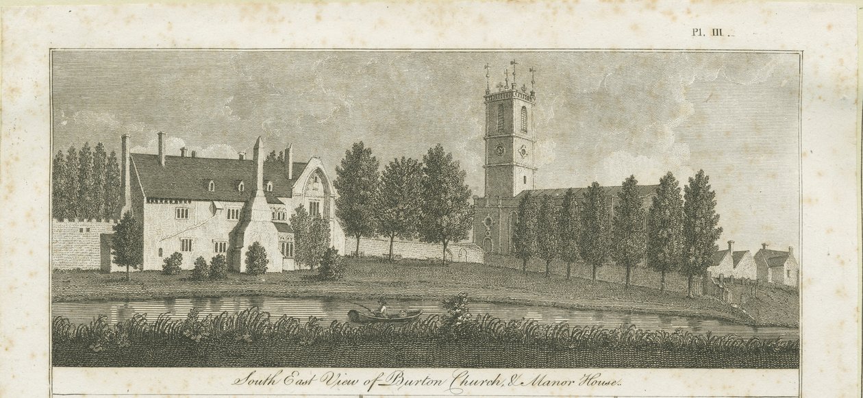 Burton-upon-Trent Manastırı: gravür, nd [c 1795] (baskı) by Stebbing Shaw