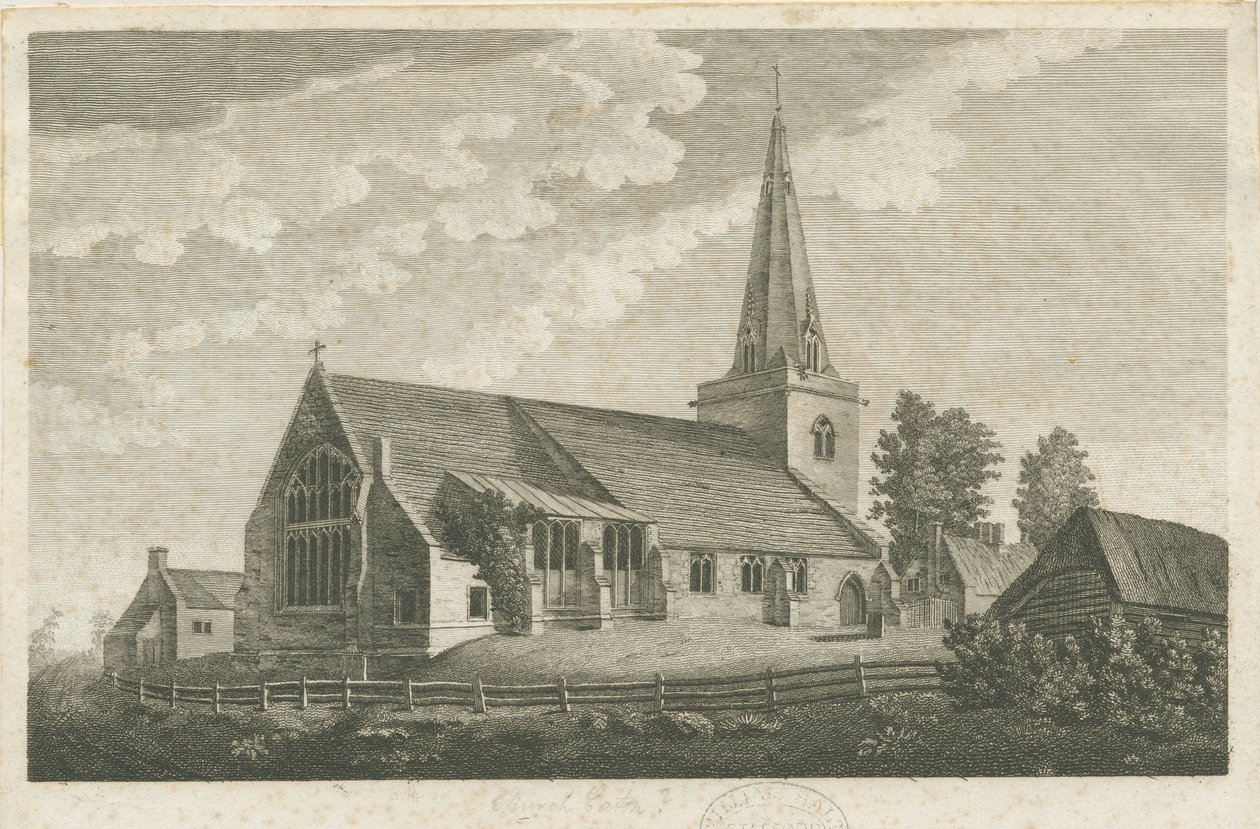 Kilise Eaton Kilisesi: gravür, nd [c 1800] (baskı) by Stebbing Shaw