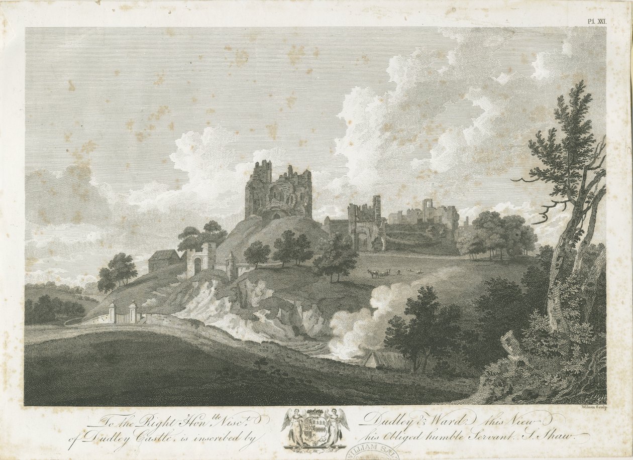 Dudley Kalesi: gravür, nd [1762-1802] (baskı) by Stebbing Shaw