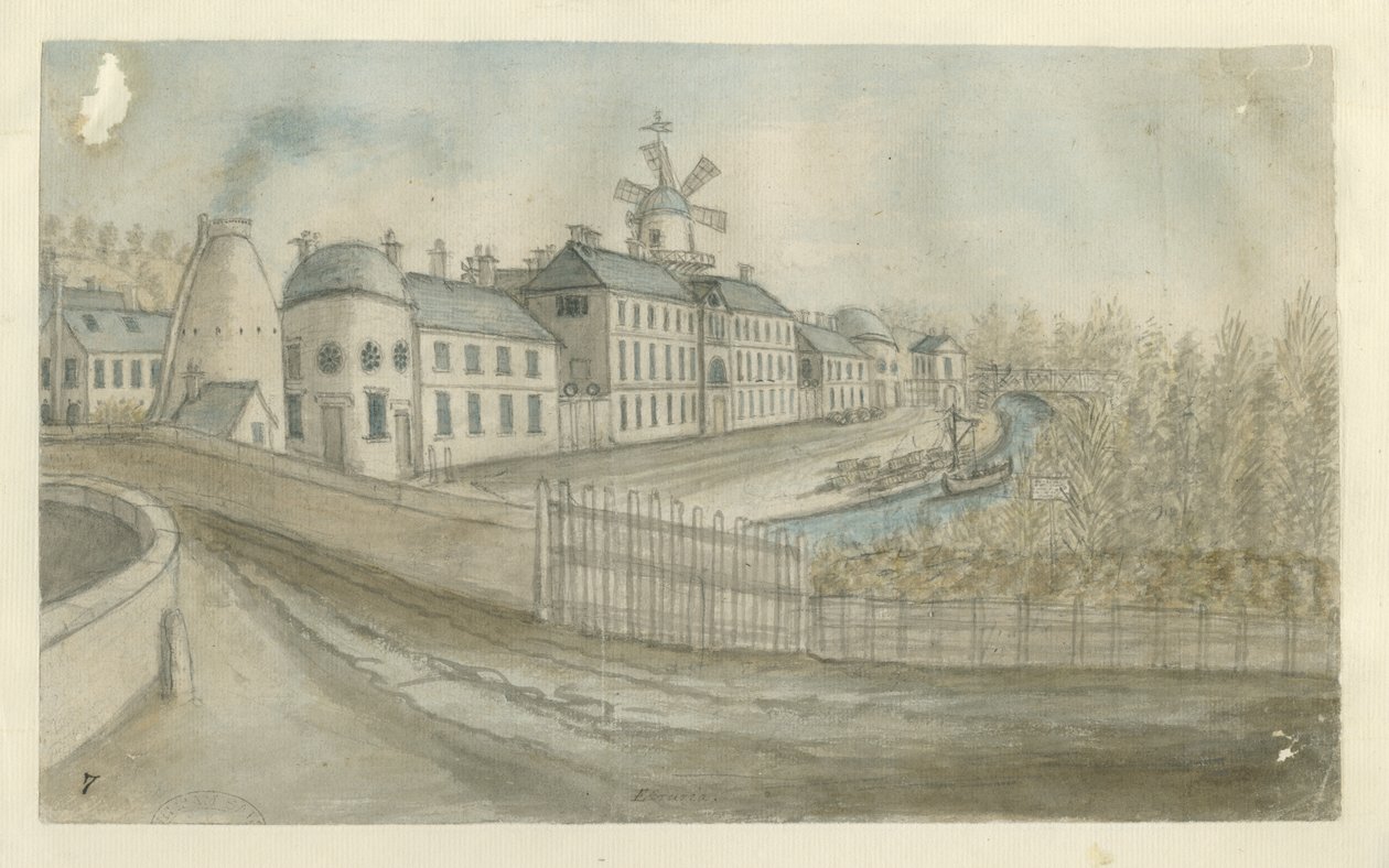 Etruria - Fabrika: sulu boya, nd [1762-1802] by Stebbing Shaw
