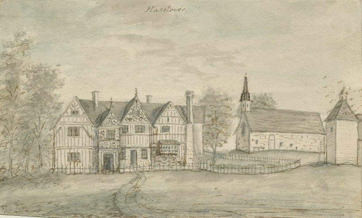 Haselour Şapeli: sulu boya, nd [1797] by Stebbing Shaw