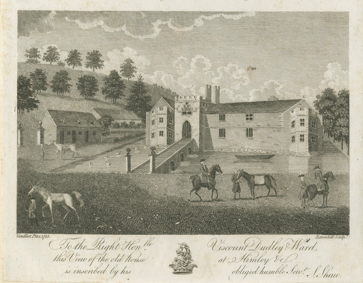 Himley Salonu: gravür by Stebbing Shaw
