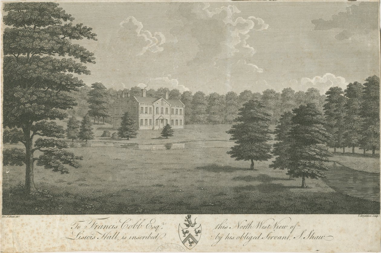 Lysways Hall: gravür, nd [1762-1802] (baskı) by Stebbing Shaw