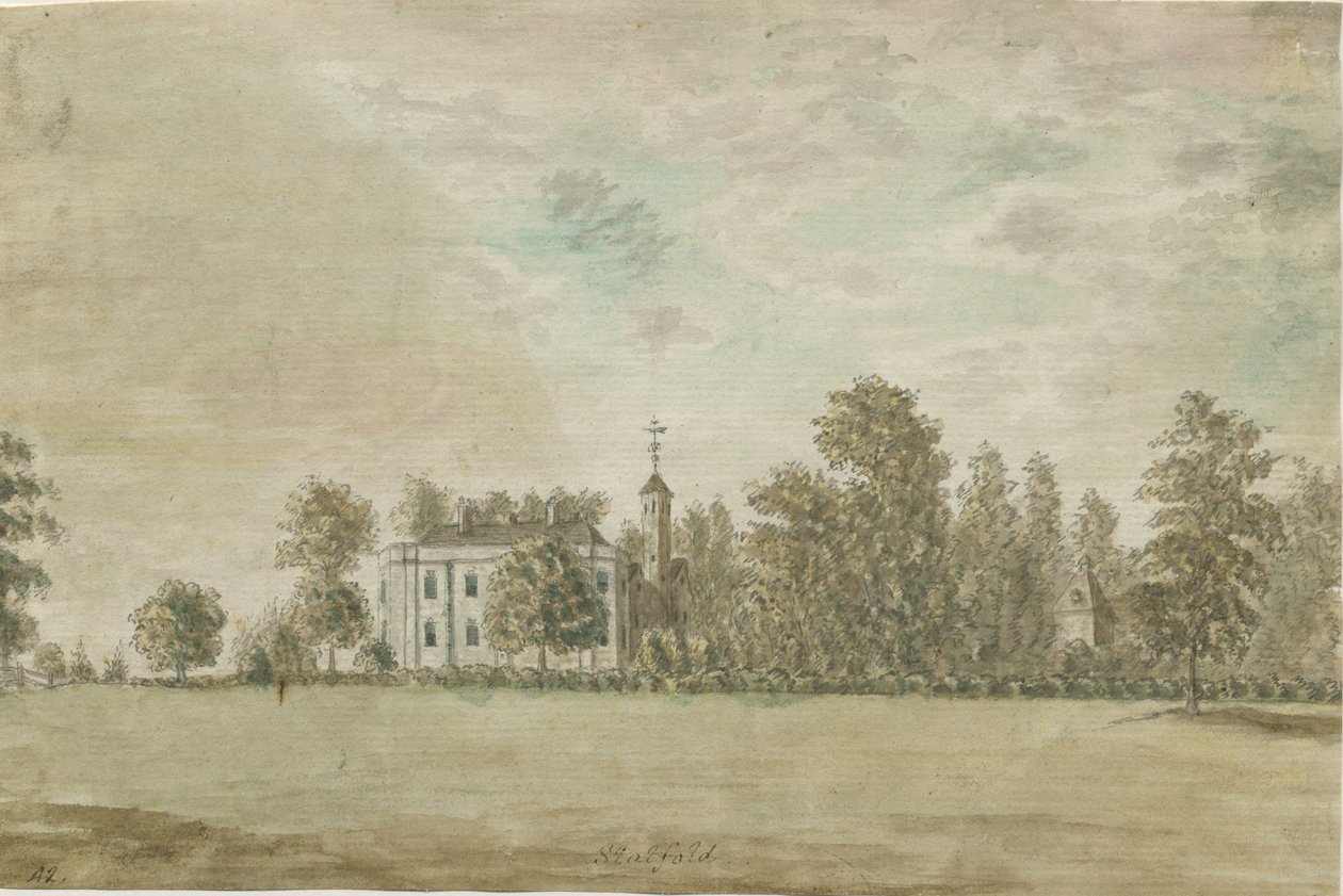 Statfold Salonu: sulu boya, nd [1762-1802] by Stebbing Shaw