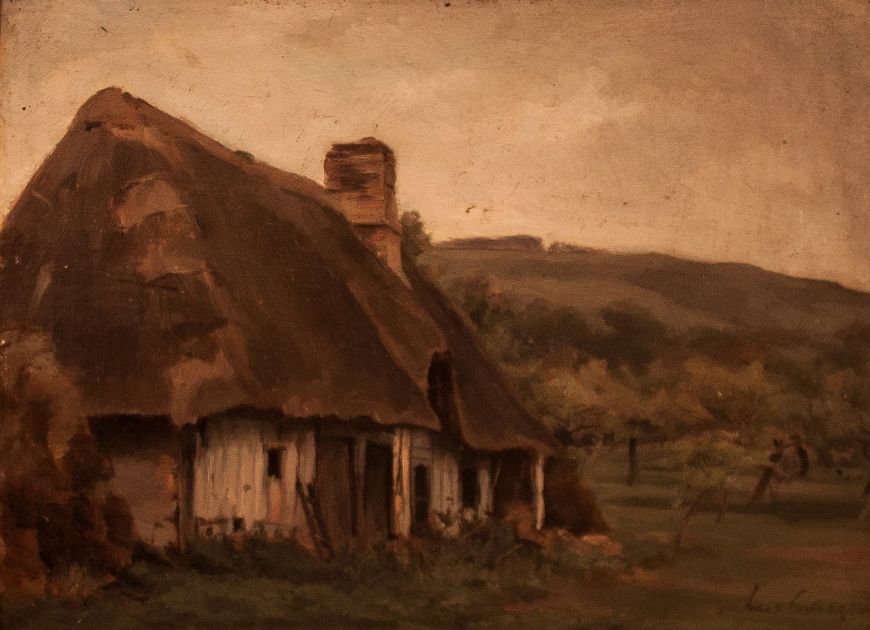 Kunyho a domboldalonnİngilizce: Cottage_on_the_Hillsiden by Stefan Luchian