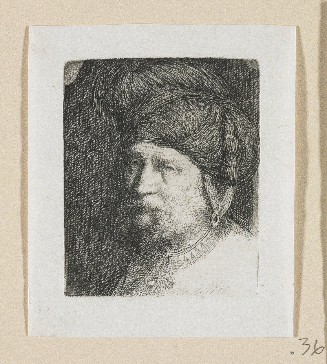 Türbanlı Bir Adamın Başı by Stefan Juliusz Norblin de la Gourdaine