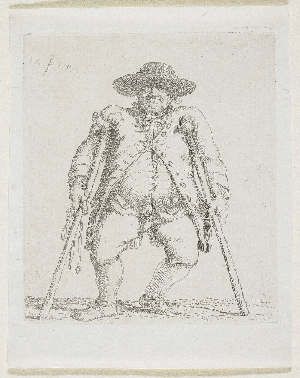 Koltuk değneği olan adam; "Orlandini" by Stefan Juliusz Norblin de la Gourdaine