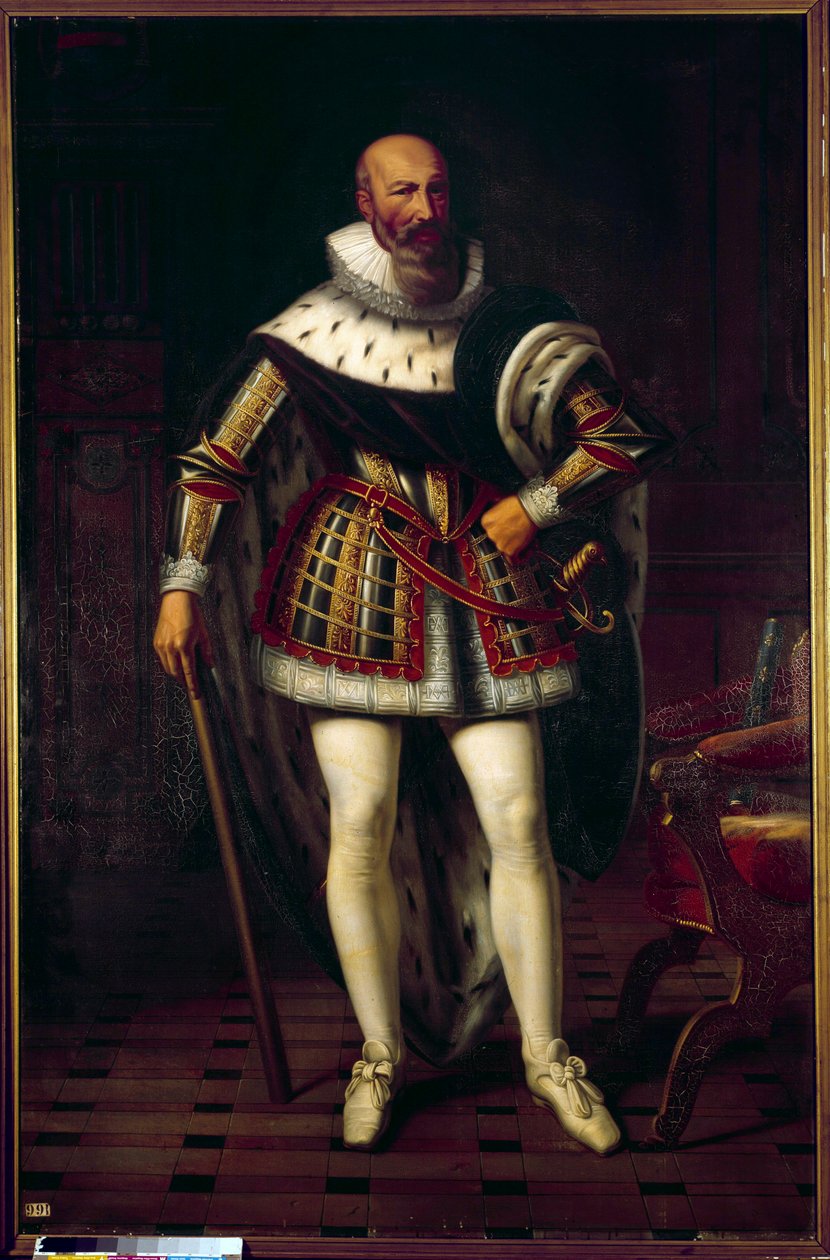 Maximilian de Bethune, Marquis de Rosny, Duke of Sully'nin (1559-1641) tam boy portresi Sebastien Louis Norblin de la Gourdaine'in tablosu (1796-1884) by Stefan Juliusz Norblin de la Gourdaine