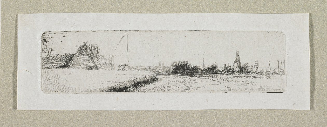 Uzak Köy ile Küçük Manzara by Stefan Juliusz Norblin de la Gourdaine