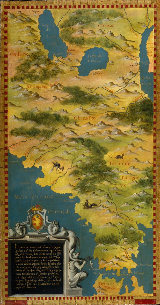 Macellan Boğazı ile Şili ve Arjantin by Stefano Bonsignori