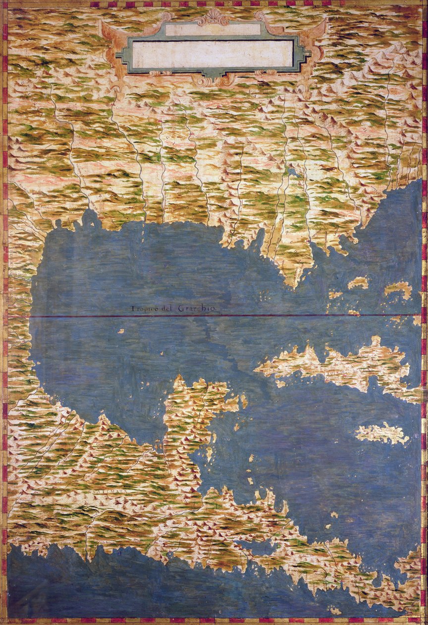 Küba ve Karayipler Haritası by Stefano Bonsignori