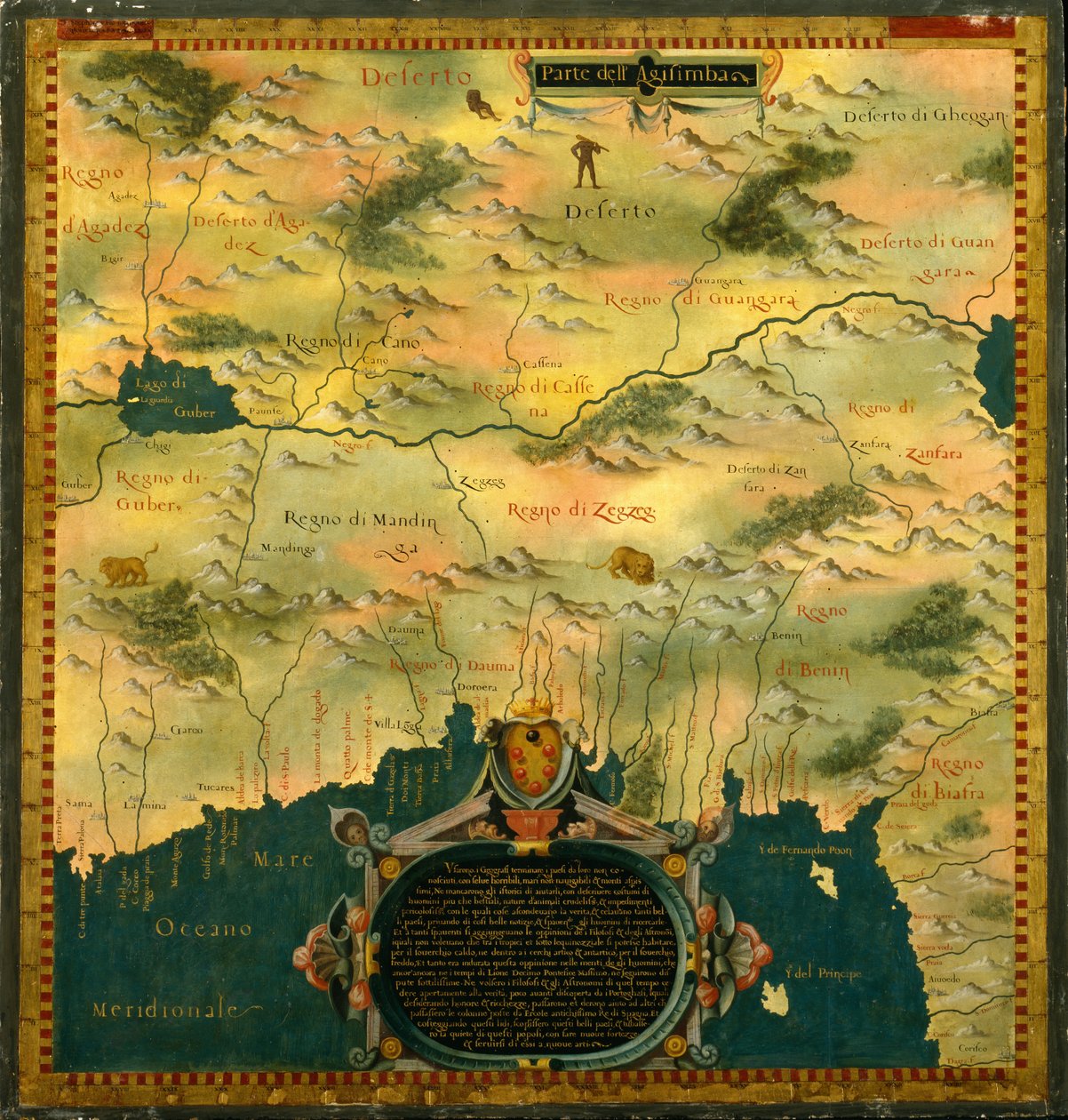 Nijer, Nijerya ve Kamerun by Stefano Bonsignori 1589