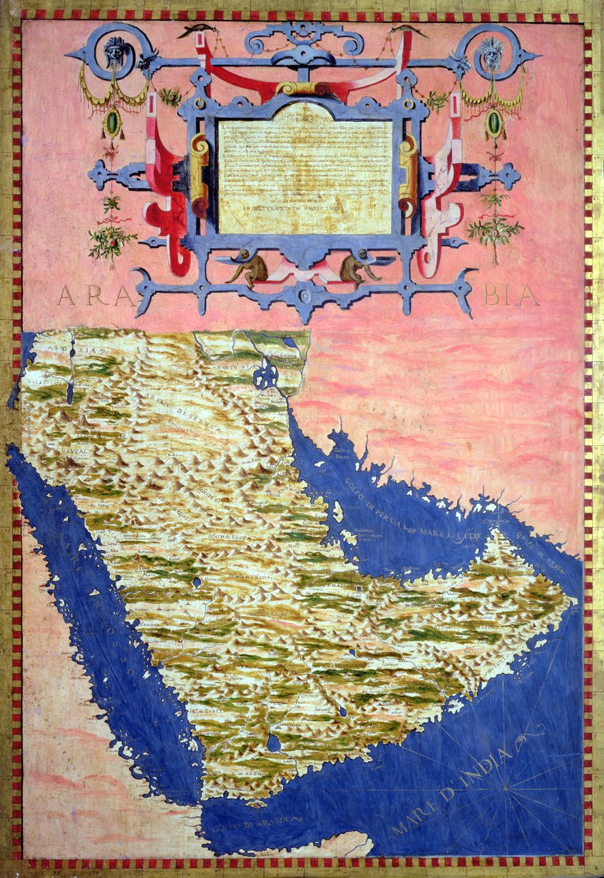 16. Yüzyıl Arabistan Haritası, 