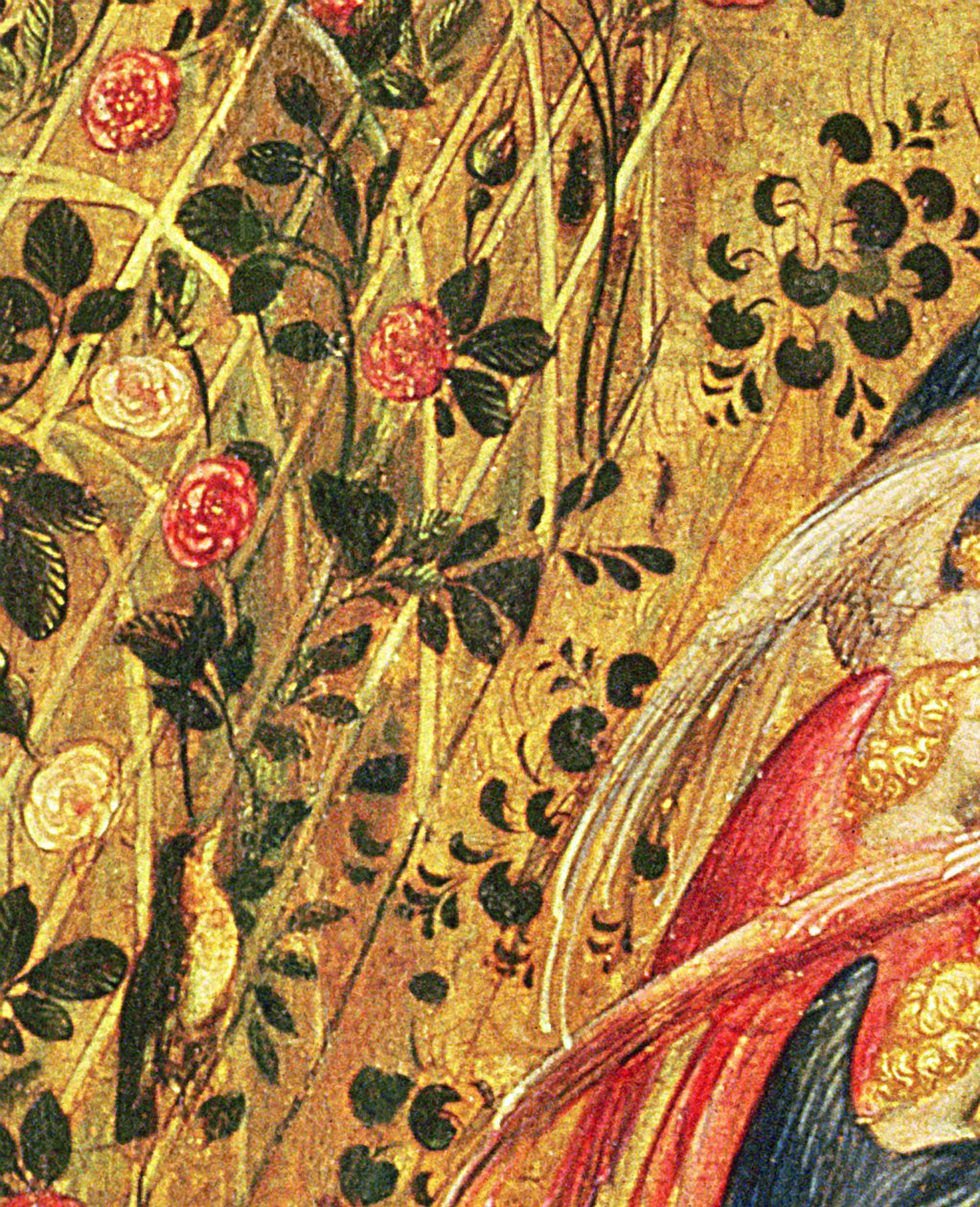 Gül Çalılı Madonna (222453 detayı) by Stefano di Giovanni da Verona