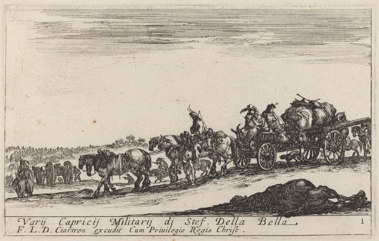 Bagaj Treni, c. 1641. by Stefano della Bella