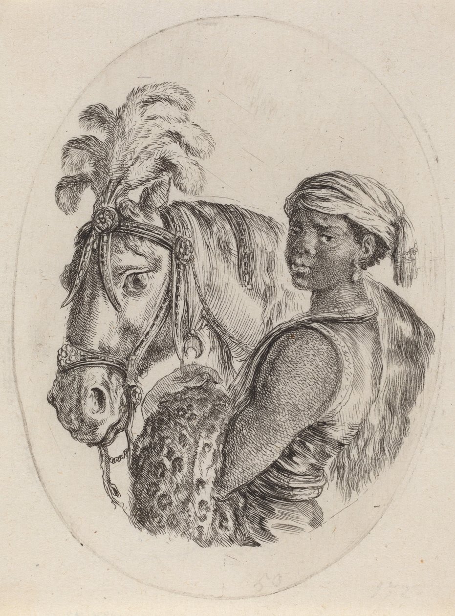 Arap Atlı Kara Damat, 16491650. by Stefano della Bella
