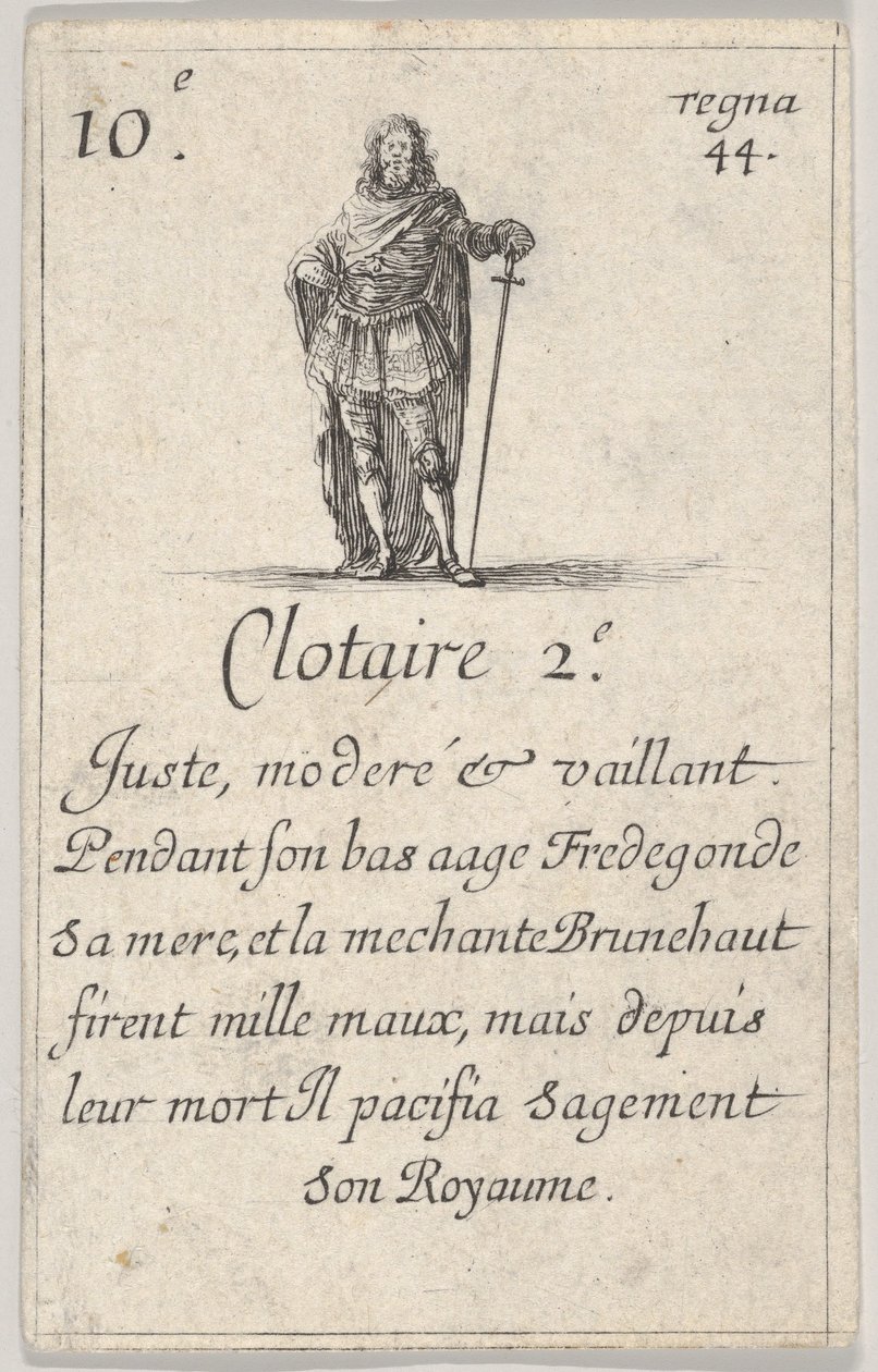 Clotaire 2.-e Adil, ılımlı..., Game of the Kings of France