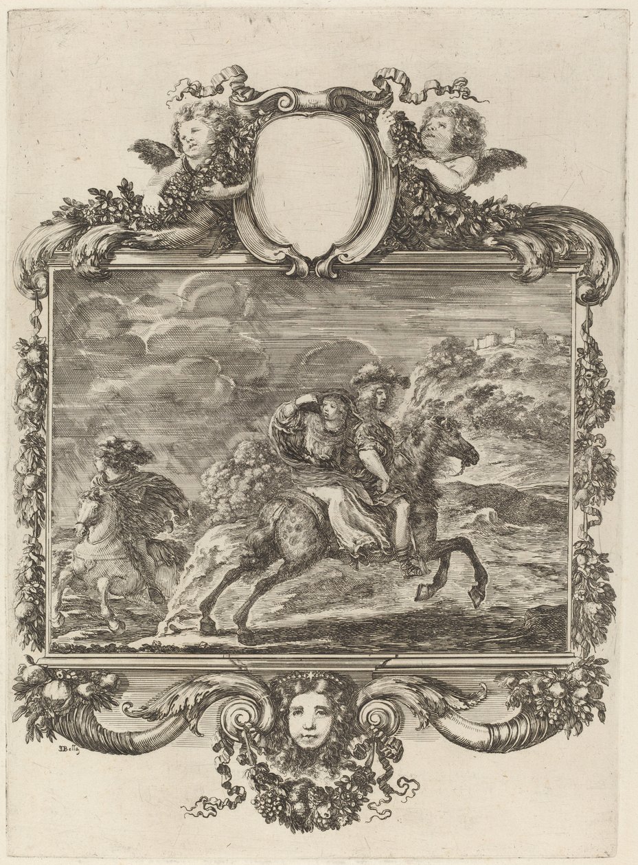 Clovis ve Clotilda. by Stefano della Bella